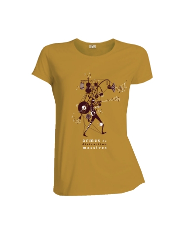 T-shirt fair-trade and organic NARA "Armes de Distraction Massive"