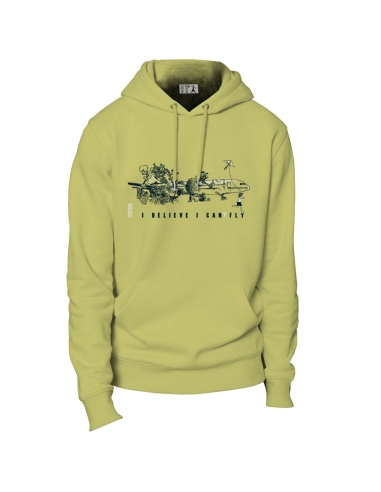 Ethisches Bio-Kapuzensweatshirt JAISALMER "I believe"