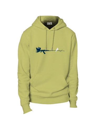 Ethical organic hoodie JAISALMER "Peace & Vole"