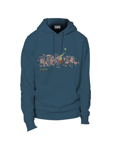 Ethisches Bio-Kapuzensweatshirt JAISALMER "Be different"