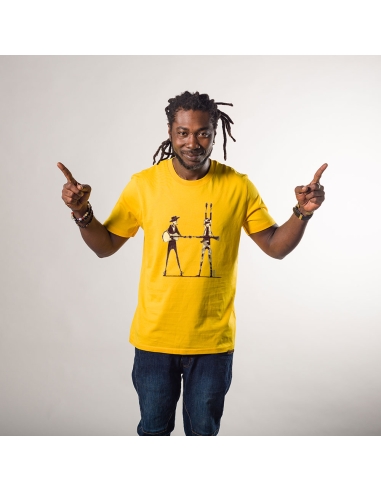 T-shirt bio équitable DOUALA "Haut les mains"