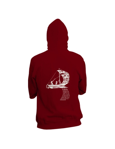 Fair and organic zipped hoodie BOSTON "D'un seul souffle"