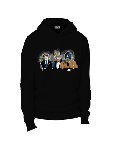 Ethical organic hoodie JAISALMER "3 Singes"