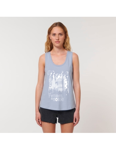 Organic ethical tank top MAJUNGA "Femmes du monde"