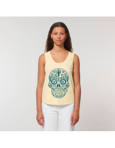 Organic ethical tank top MAJUNGA "Tête de vie"