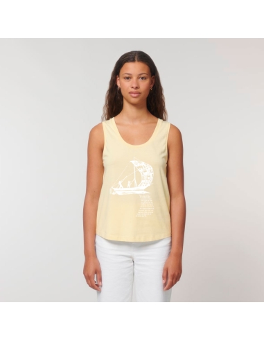 Organic ethical tank top MAJUNGA "D'un seul souffle"