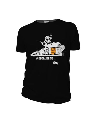 T-shirt bio équitable DOUALA "Escalier social"