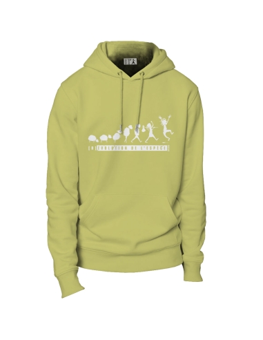 Ethisches Bio-Kapuzensweatshirt JAISALMER "(R)évolution de l'espèce"