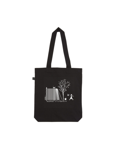 Fair und Bio tote bag SAGY "Code bar(b)re"