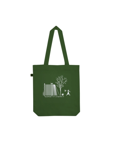 Fair und Bio tote bag SAGY "Code bar(b)re"