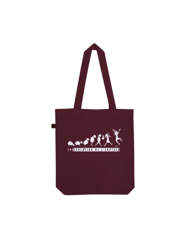 Organic & Fair-trade tote bag Sagy "(R)évolution de l'espèce"