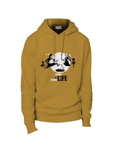 Ethisches Bio-Kapuzensweatshirt JAISALMER "Slow life"