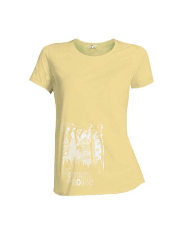 T shirt fair trade and organic NARA "Femmes du Monde"