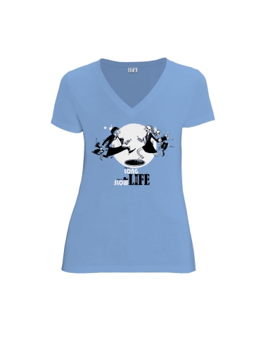 Organic and fair V-neck T-shirt AWARA "Slow Life"