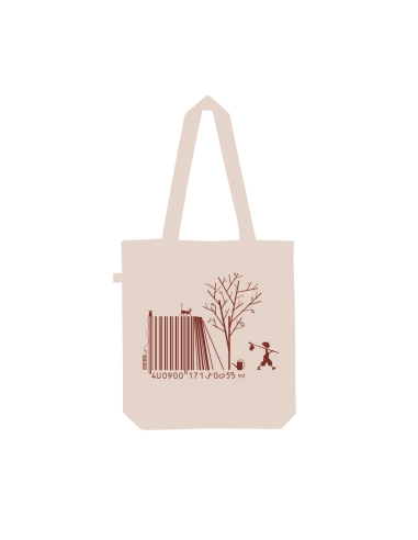 Fair und Bio tote bag SAGY "Code bar(b)re"