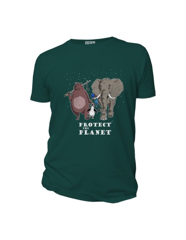 Organic and ethical T-Shirt DOUALA "Protect the planet"