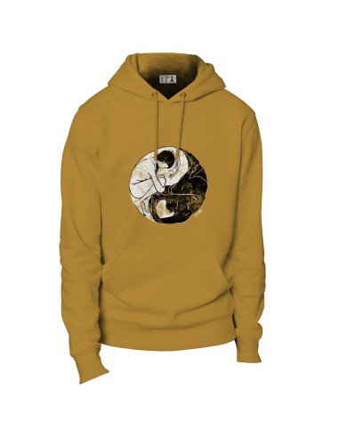 Ethisches Bio-Kapuzensweatshirt JAISALMER "Yin & Yang"