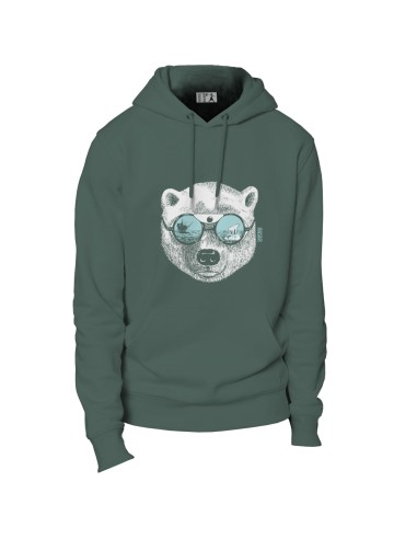 Ethisches Bio-Kapuzensweatshirt JAISALMER "La peau de l'ours"