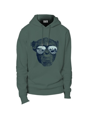 Ethisches Bio-Kapuzensweatshirt JAISALMER "Homo eradicus"