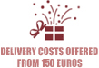 Delivery costs offered from 150 euros